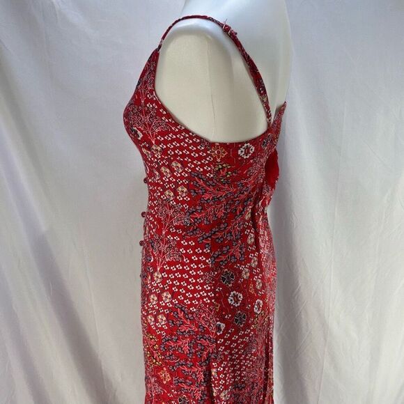 Abel the Label red bandana Lola Jaase high low dress anthropologie - Picture 5 of 14